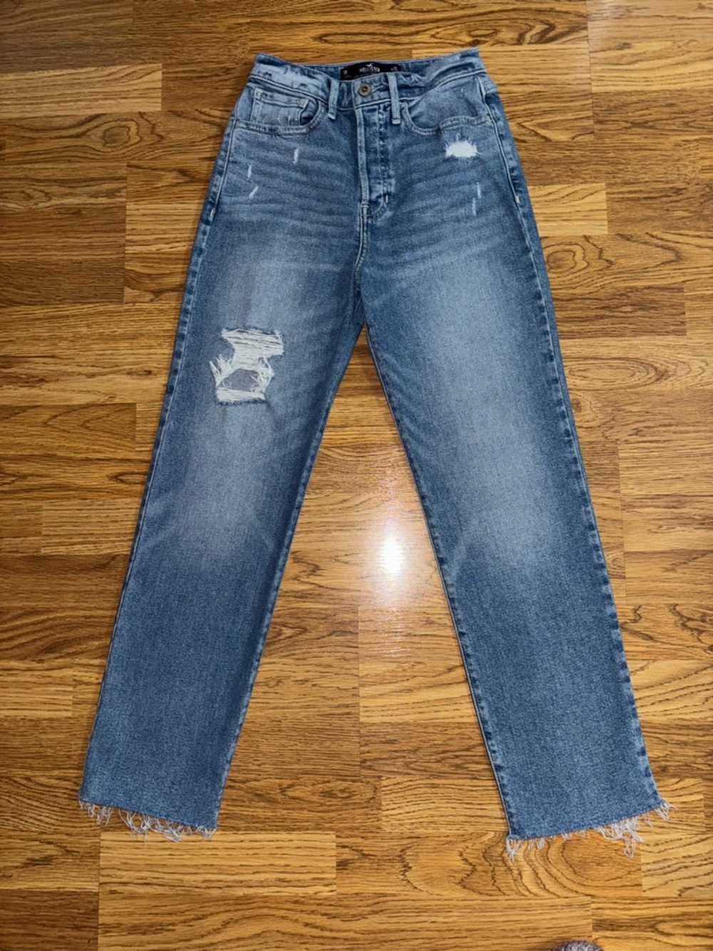 Hollister Ultra High Rise Straight Jeans Women's Size 1R Waist Size 25R L27